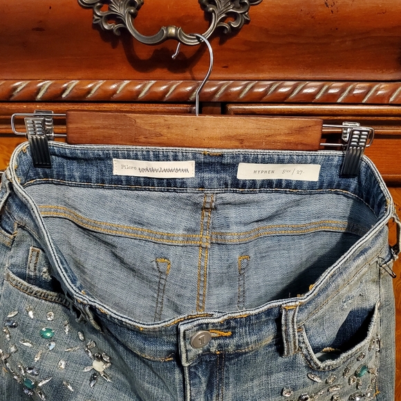 PILCRO + Letterpress Hyphen embellished jeans size 27 - Picture 5 of 5